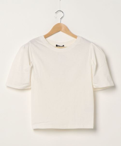 SpRay(スプレイ)の「BACK スピンドル Tシャツ(Tシャツ/カットソー・レディース・ブラック/オフホワイト/ブルー/ライトパープル/グレイッシュベージュ・FREE)」の11枚目の写真