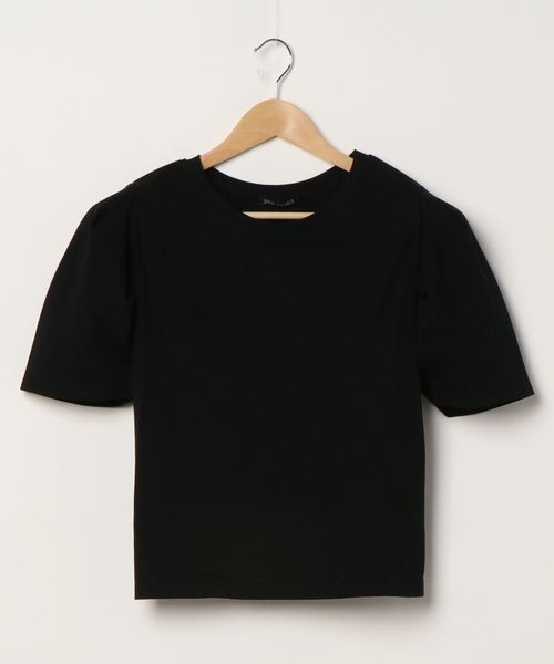 SpRay(スプレイ)の「BACK スピンドル Tシャツ(Tシャツ/カットソー・レディース・ブラック/オフホワイト/ブルー/ライトパープル/グレイッシュベージュ・FREE)」の12枚目の写真