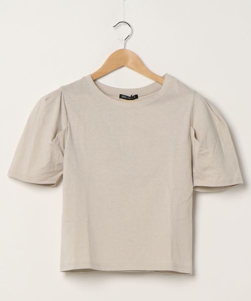 SpRay(スプレイ)の「BACK スピンドル Tシャツ(Tシャツ/カットソー・レディース・ブラック/オフホワイト/ブルー/ライトパープル/グレイッシュベージュ・FREE)」の13枚目の写真