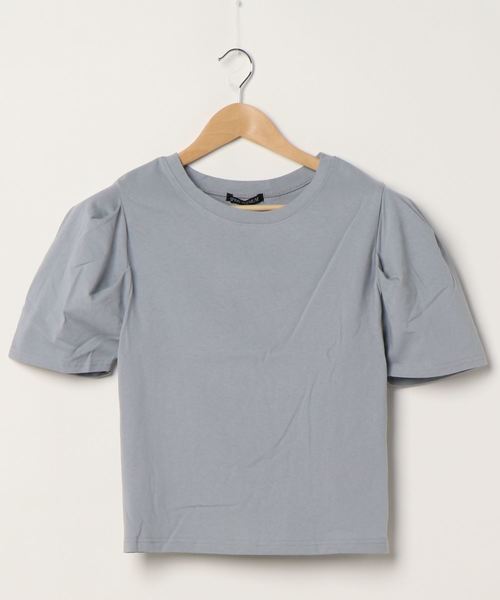 SpRay(スプレイ)の「BACK スピンドル Tシャツ(Tシャツ/カットソー・レディース・ブラック/オフホワイト/ブルー/ライトパープル/グレイッシュベージュ・FREE)」の14枚目の写真