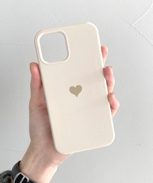 c.u.l（シーユーエル）の「【c.u.l】マット シンプル 無地 ワンポイント ハート iPhoneカバー アイフォンケース ipc491（スマホケース/カバー）」