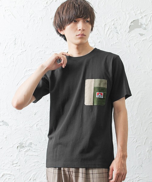 MinoriTY（マイノリティ）の「【BEN DAVIS】半袖クレイジーポケットTシャツ（Tシャツ/カットソー・メンズ・ブラック/ブラック系その他/ホワイト系その他・M/L）」の2枚目の写真