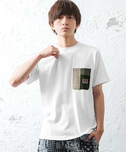 MinoriTY（マイノリティ）の「【BEN DAVIS】半袖クレイジーポケットTシャツ（Tシャツ/カットソー・メンズ・ブラック/ブラック系その他/ホワイト系その他・M/L）」の4枚目の写真