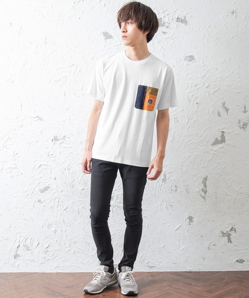 MinoriTY（マイノリティ）の「【BEN DAVIS】半袖クレイジーポケットTシャツ（Tシャツ/カットソー・メンズ・ブラック/ブラック系その他/ホワイト系その他・M/L）」の5枚目の写真