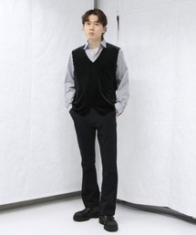 tobemikako kuro_vest 黒ベスト CRONOS WOMEN STAND VEST 【BLACK】