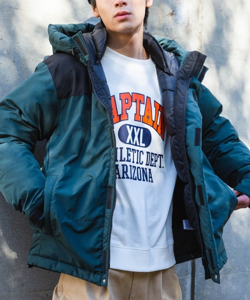 WEGO（ウィゴー）の「WEGO/パデッドマウンテンパーカー（ダウンジャケット/コート・メンズ・ホワイト/ブラック/ベージュ/レッド/パープル/ダークグリーン・MEDIUM/LARGE）」の5枚目の写真