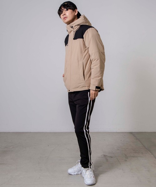 WEGO（ウィゴー）の「WEGO/パデッドマウンテンパーカー（ダウンジャケット/コート・メンズ・ホワイト/ブラック/ベージュ/レッド/パープル/ダークグリーン・MEDIUM/LARGE）」の7枚目の写真