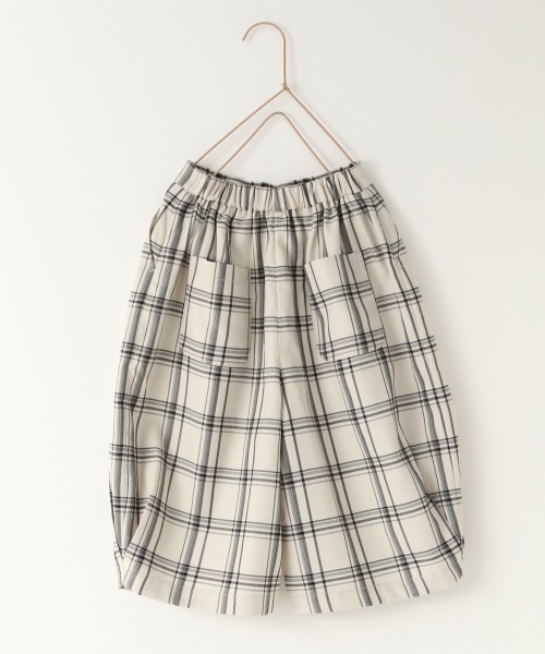 LOWRYS FARM（ローリーズファーム）の「ウールライクチェックパンツ　897918（その他パンツ・キッズ・ダークブラウン/アイボリー・MEDIUM/LARGE/X-LARGE）」の3枚目の写真