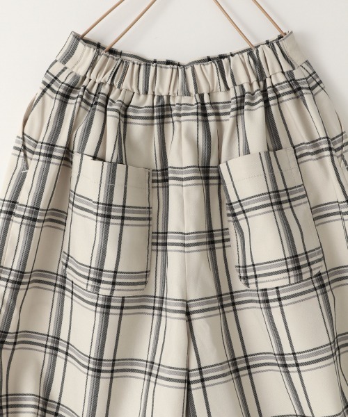 LOWRYS FARM（ローリーズファーム）の「ウールライクチェックパンツ　897918（その他パンツ・キッズ・ダークブラウン/アイボリー・MEDIUM/LARGE/X-LARGE）」の7枚目の写真