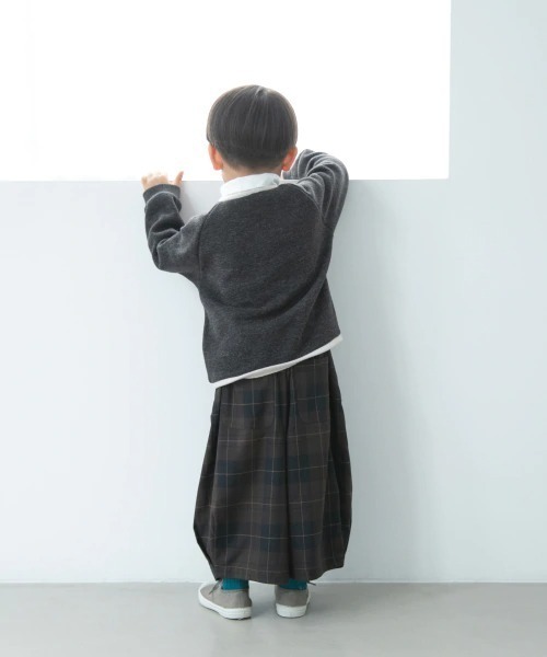 LOWRYS FARM（ローリーズファーム）の「ウールライクチェックパンツ　897918（その他パンツ・キッズ・ダークブラウン/アイボリー・MEDIUM/LARGE/X-LARGE）」の15枚目の写真