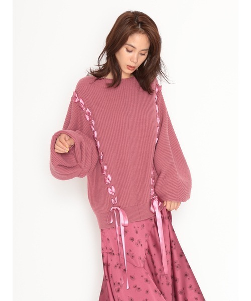 SNIDEL（スナイデル）の「リボンディテールカーディガン（ニット  