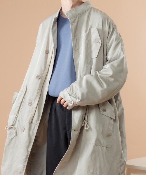 kutir（クティール）の「ナイロンミリタリーコート（その他アウター・メンズ・チャコールグレー/オフホワイト/カーキ・MEDIUM/LARGE）」の12枚目の写真