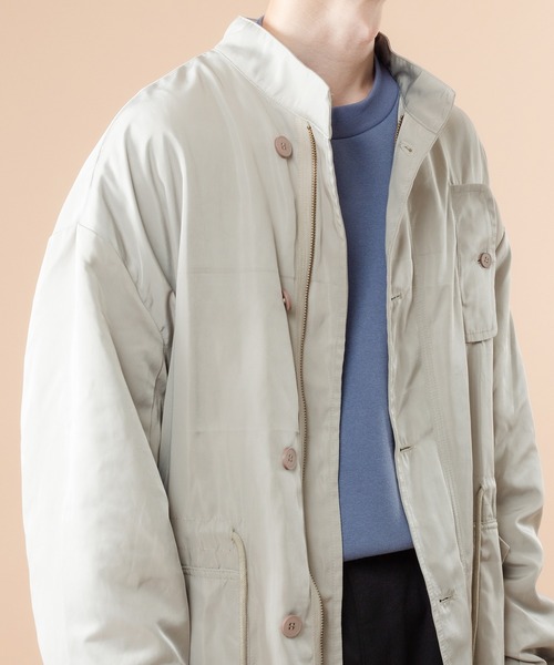 kutir（クティール）の「ナイロンミリタリーコート（その他アウター・メンズ・チャコールグレー/オフホワイト/カーキ・MEDIUM/LARGE）」の13枚目の写真