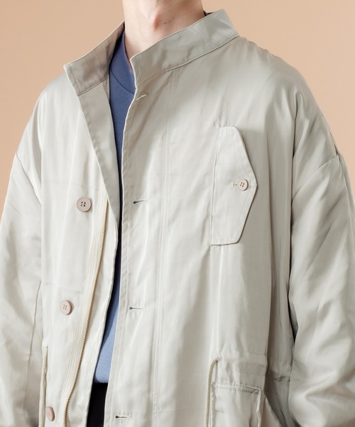 kutir（クティール）の「ナイロンミリタリーコート（その他アウター・メンズ・チャコールグレー/オフホワイト/カーキ・MEDIUM/LARGE）」の14枚目の写真