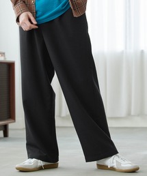 MONO-MART | TRストレッチ スーツ地 タックワイドパンツ(その他パンツ)