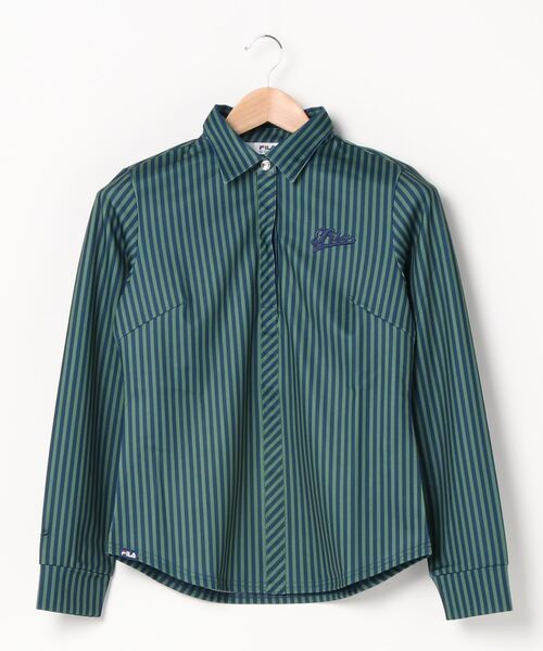 Fila フィラ の Fila フィラゴルフ レディース長袖ストレッチポロシャツ ゴルフウェア シャツ ブラウス Wear