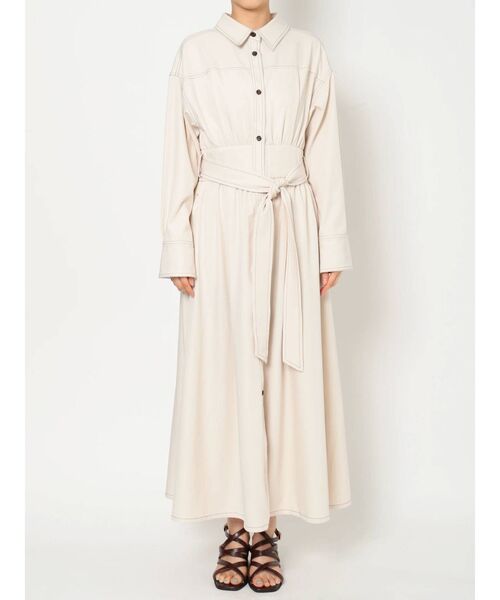 dazzlin（ダズリン）の「ステッチアートシャツワンピース（ワンピース・レディース・イエロー/インディゴブルー/アイボリー・FREE）」の15枚目の写真