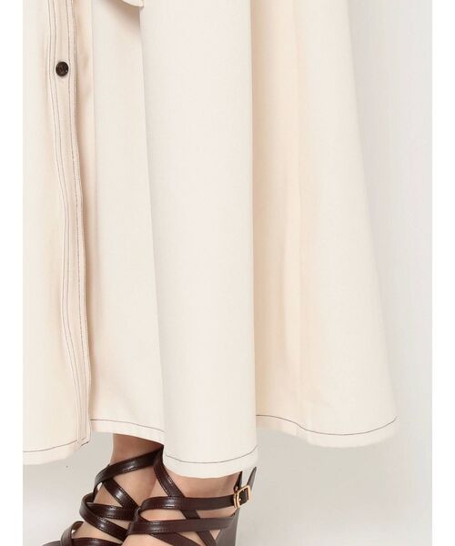 dazzlin（ダズリン）の「ステッチアートシャツワンピース（ワンピース・レディース・イエロー/インディゴブルー/アイボリー・FREE）」の21枚目の写真