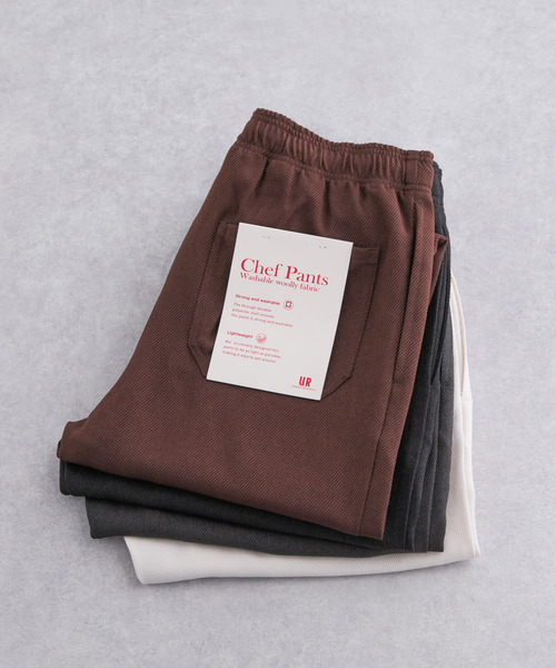 URBAN RESEARCH（アーバンリサーチ）の「WASHABLE WOOLLY CHEF PANTS（その他パンツ・メンズ・チャコールグレー/ブラック/ブラウン/アイボリー/グレー系その他・SMALL/MEDIUM/LARGE）」の5枚目の写真