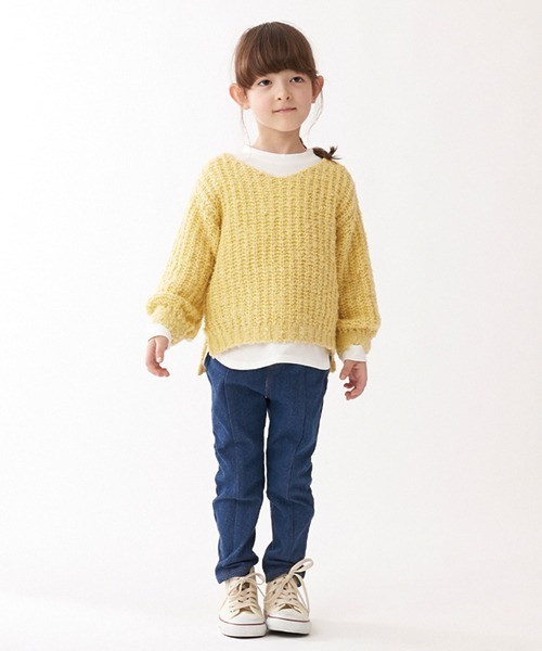 petit main(プティマイン)の「【裏起毛】 スカラップポケットパンツ(スウェットパンツ・キッズ・ネイビー/ラベンダー/ブラック・80cm/90cm/100cm/110cm/120cm/130cm)」の14枚目の写真