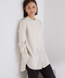 レディースのシャツ ブラウス ベージュ系 ノーカラー ファッション通販 Zozotown