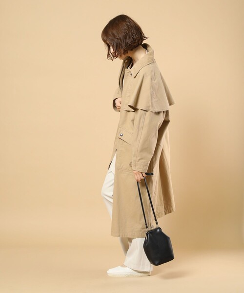 ベージュロングコート/FREAK'S STORE×HINSON FREAK'S STORE（フリークスストア）の「HINSON/ヒンソン 別注