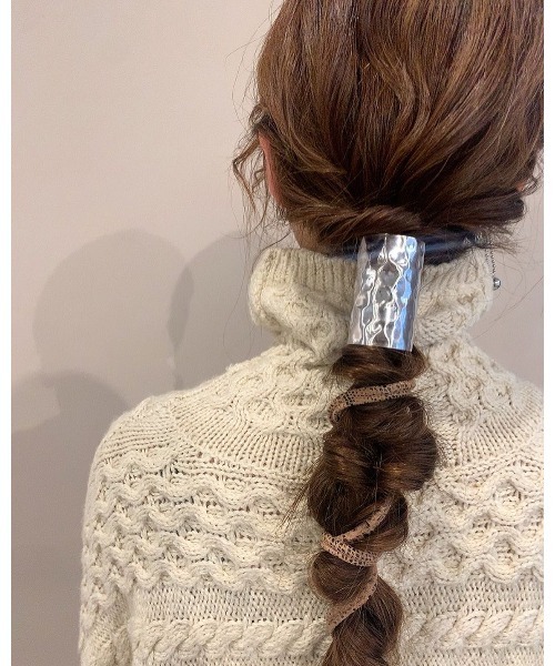 mou（モウ）の「デコボコヘアフックロング（その他ヘアアクセサリー・レディース・シルバー/ゴールド・FREE）」の10枚目の写真
