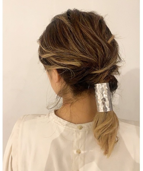 mou（モウ）の「デコボコヘアフックロング（その他ヘアアクセサリー・レディース・シルバー/ゴールド・FREE）」の13枚目の写真