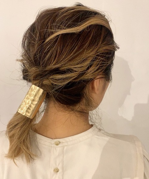 mou（モウ）の「デコボコヘアフックロング（その他ヘアアクセサリー・レディース・シルバー/ゴールド・FREE）」の20枚目の写真