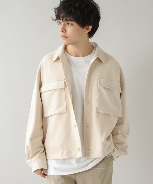 RAGEBLUE（レイジブルー）の「カットスウェード/ストレッチビッグブルゾン/928238（ブルゾン・メンズ・オフホワイト/ベージュ/グリーン系その他・MEDIUM/LARGE）」の7枚目の写真