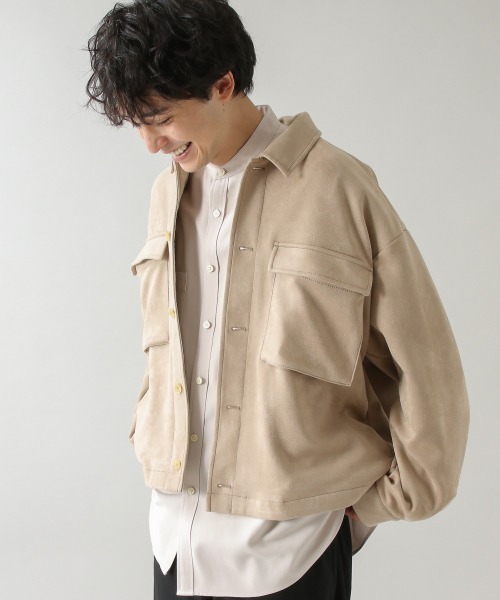 RAGEBLUE（レイジブルー）の「カットスウェード/ストレッチビッグブルゾン/928238（ブルゾン・メンズ・オフホワイト/ベージュ/グリーン系その他・MEDIUM/LARGE）」の13枚目の写真