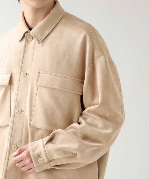 RAGEBLUE（レイジブルー）の「カットスウェード/ストレッチビッグブルゾン/928238（ブルゾン・メンズ・オフホワイト/ベージュ/グリーン系その他・MEDIUM/LARGE）」の20枚目の写真