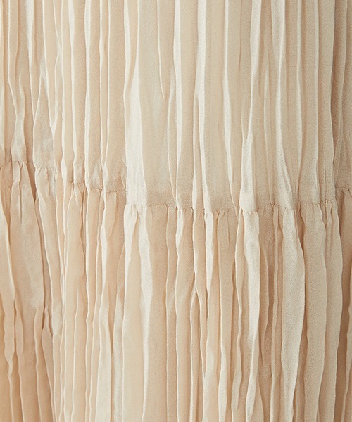 COMME CA ISM（コムサイズム）の「ワッシャープリーツ・ティアード スカート（スカート・レディース・ベージュ/ブラウン/レンガ・SMALL/MEDIUM/LARGE）」の7枚目の写真