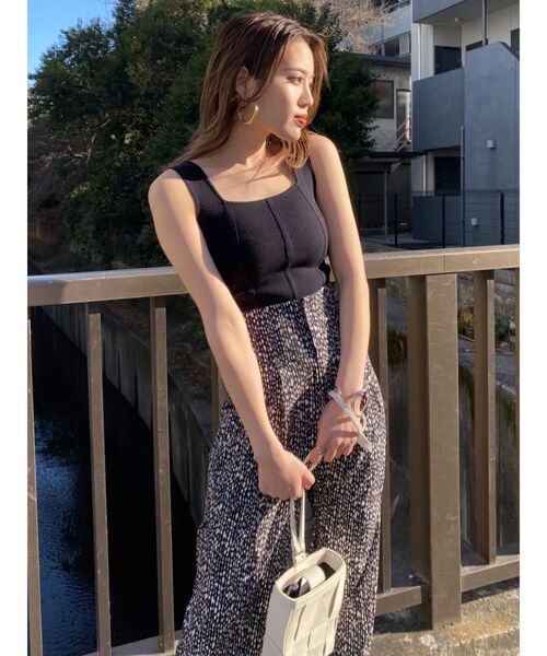 EMODA（エモダ）の「ハイウエストワイドパンツ（その他パンツ・レディース・グレー/ブラック/ピンク/その他・SMALL/MEDIUM）」の6枚目の写真