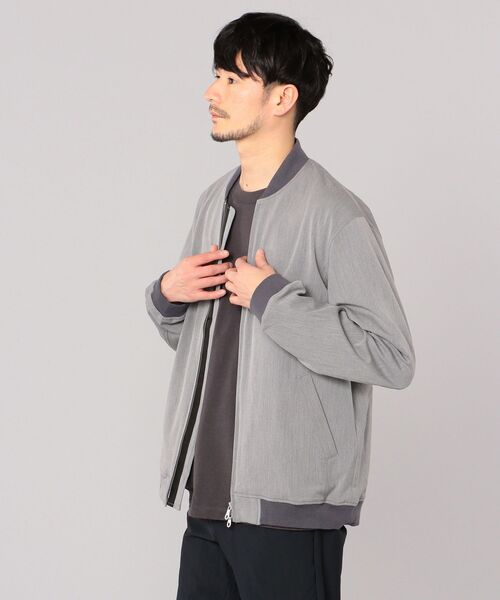 SHIPS（シップス）の「SHIPS: ハイカウント ストレッチ 2WAY ブルゾン（ブルゾン・メンズ・ベージュ/グレー/コバルトブルー・X-LARGE/MEDIUM/LARGE/SMALL）」の5枚目の写真