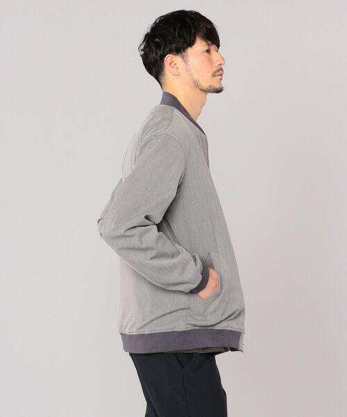 SHIPS（シップス）の「SHIPS: ハイカウント ストレッチ 2WAY ブルゾン（ブルゾン・メンズ・ベージュ/グレー/コバルトブルー・X-LARGE/MEDIUM/LARGE/SMALL）」の6枚目の写真