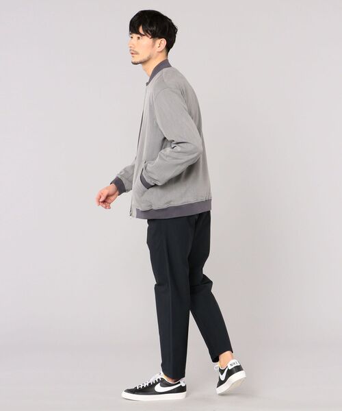 SHIPS（シップス）の「SHIPS: ハイカウント ストレッチ 2WAY ブルゾン（ブルゾン・メンズ・ベージュ/グレー/コバルトブルー・X-LARGE/MEDIUM/LARGE/SMALL）」の9枚目の写真