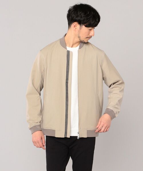 SHIPS（シップス）の「SHIPS: ハイカウント ストレッチ 2WAY ブルゾン（ブルゾン・メンズ・ベージュ/グレー/コバルトブルー・X-LARGE/MEDIUM/LARGE/SMALL）」の12枚目の写真