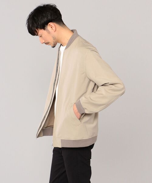 SHIPS（シップス）の「SHIPS: ハイカウント ストレッチ 2WAY ブルゾン（ブルゾン・メンズ・ベージュ/グレー/コバルトブルー・X-LARGE/MEDIUM/LARGE/SMALL）」の13枚目の写真