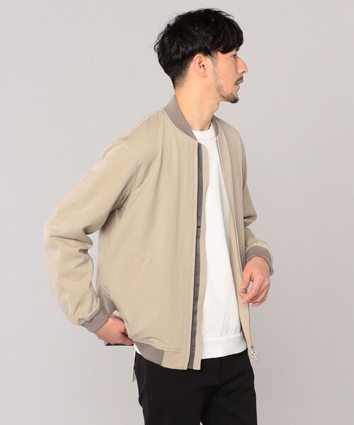 SHIPS（シップス）の「SHIPS: ハイカウント ストレッチ 2WAY ブルゾン（ブルゾン・メンズ・ベージュ/グレー/コバルトブルー・X-LARGE/MEDIUM/LARGE/SMALL）」の14枚目の写真