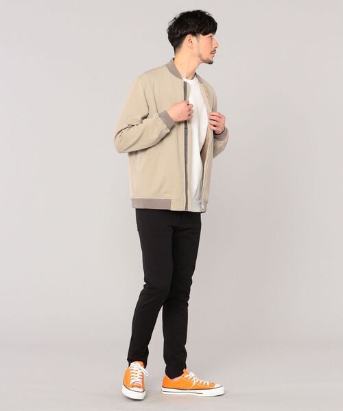 SHIPS（シップス）の「SHIPS: ハイカウント ストレッチ 2WAY ブルゾン（ブルゾン・メンズ・ベージュ/グレー/コバルトブルー・X-LARGE/MEDIUM/LARGE/SMALL）」の18枚目の写真