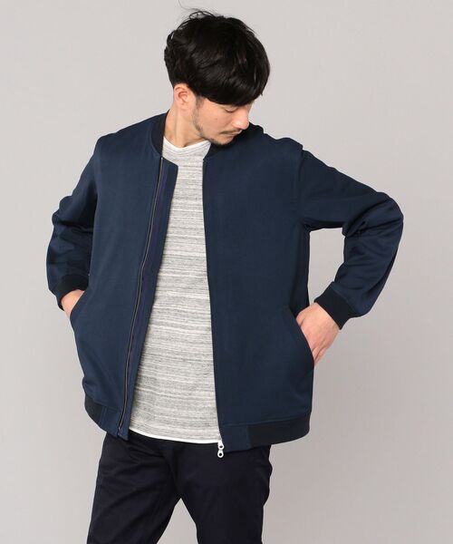SHIPS（シップス）の「SHIPS: ハイカウント ストレッチ 2WAY ブルゾン（ブルゾン・メンズ・ベージュ/グレー/コバルトブルー・X-LARGE/MEDIUM/LARGE/SMALL）」の20枚目の写真