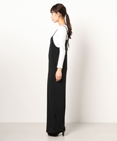 Fashion Letter（ファッションレター）の「ストレッチキャミワイドサロペット（サロペット/オーバーオール・レディース・グレイッシュベージュ/モカ/チャコールグレー/ブラック・M）」の5枚目の写真