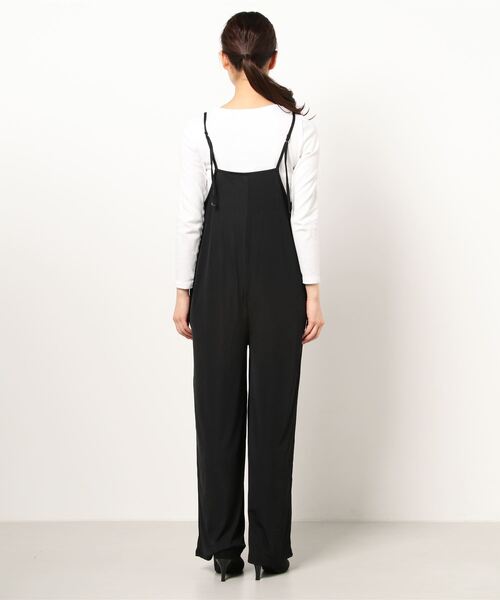 Fashion Letter（ファッションレター）の「ストレッチキャミワイドサロペット（サロペット/オーバーオール・レディース・グレイッシュベージュ/モカ/チャコールグレー/ブラック・M）」の6枚目の写真