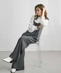 Fashion Letter | ストレッチキャミワイドサロペット(サロペット/オーバーオール)