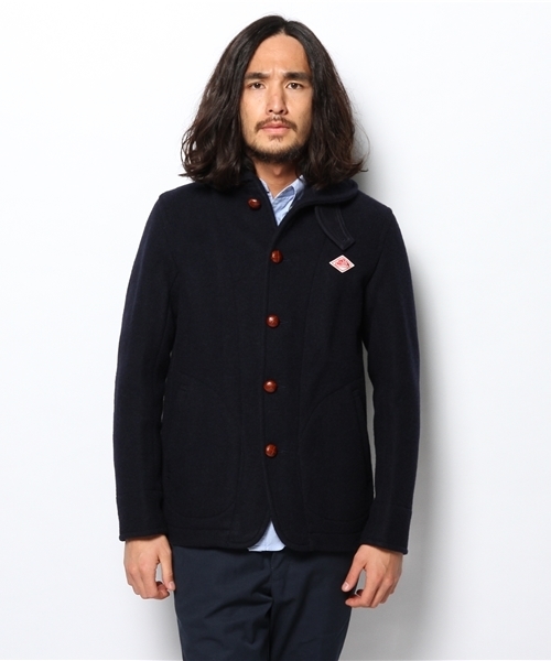 BEAMS（ビームス）の「DANTON / メルトンコート（その他アウター・メンズ・ネイビー/チャコールグレー・42/40/38）」の3枚目の写真