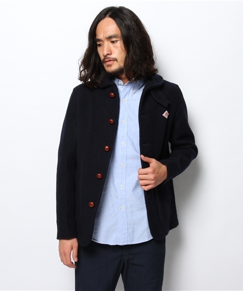 BEAMS（ビームス）の「DANTON / メルトンコート（その他アウター・メンズ・ネイビー/チャコールグレー・42/40/38）」の6枚目の写真