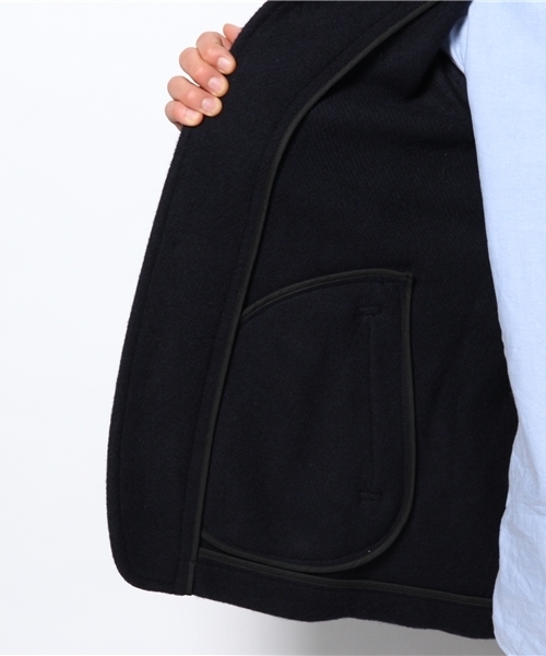 BEAMS（ビームス）の「DANTON / メルトンコート（その他アウター・メンズ・ネイビー/チャコールグレー・42/40/38）」の11枚目の写真