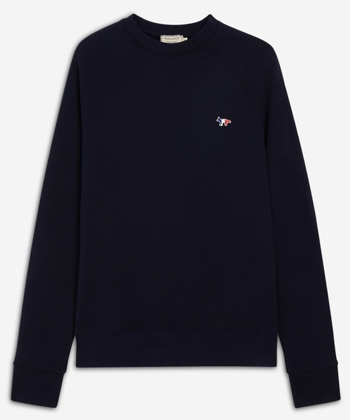 【値下げ】Maison Kitsuneトリコロールパッチ　スウェット　Ｌ 値下げ】Maison Kitsuneトリコロールパッチ スウェット L
