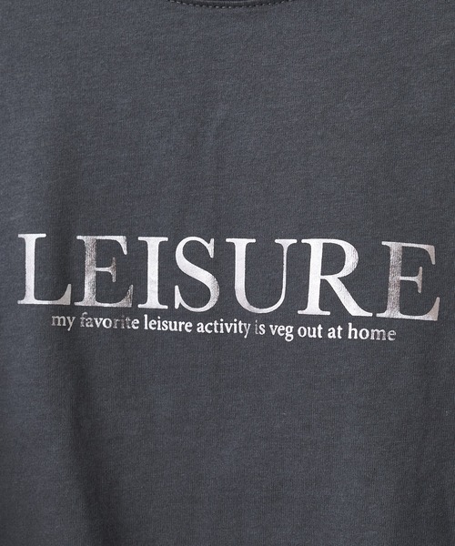 natural couture(ナチュラルクチュール)の「大人ロゴ6分袖T(Tシャツ/カットソー・レディース・オフホワイト/カーキ/サックスブルー/スミクロ・FREE)」の17枚目の写真